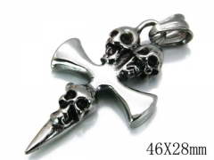 HY Stainless Steel 316L Cross Pendant-HYC03P0134HHA