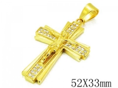 HY Stainless Steel 316L Cross Pendant-HYC13P0827HJE