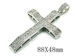 HY Stainless Steel 316L Cross Pendant-HYC13P0230IOC