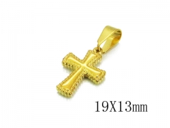 HY Stainless Steel 316L Cross Pendant-HYC12P0614IL