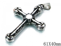 HY Stainless Steel 316L Cross Pendant-HYC27P1351H00