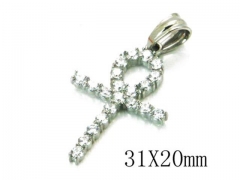 HY Stainless Steel 316L Cross Pendant-HYC13P0497HHA