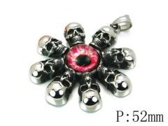 HY Stainless Steel 316L Skull Pendant-HYC27P1564HJF