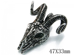 HY Stainless Steel 316L Animal Pendant-HYC03P0294HIW