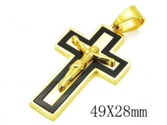 HY Stainless Steel 316L Cross Pendant-HYC13P0695HHE