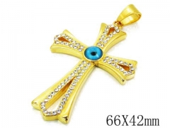 HY Stainless Steel 316L Cross Pendant-HYC13P0793HLX