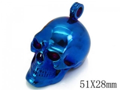 HY Stainless Steel 316L Skull Pendant-HYC27P1185HLZ