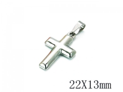 HY Stainless Steel 316L Cross Pendant-HYC59P0429HL