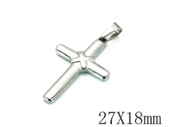 HY Stainless Steel 316L Cross Pendant-HYC59P0428HL