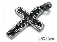 HY Stainless Steel 316L Cross Pendant-HYC03P0160HJW