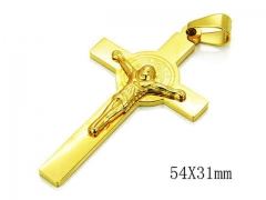 HY Stainless Steel 316L Cross Pendant-HYC12P0451LL