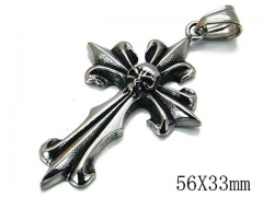 HY Stainless Steel 316L Cross Pendant-HYC03P0156HIZ