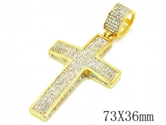 HY Stainless Steel 316L Cross Pendant-HYC13P0781JHD