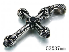 HY Stainless Steel 316L Cross Pendant-HYC03P0123HMZ
