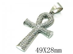 HY Stainless Steel 316L Cross Pendant-HYC13P0254HLL