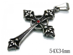HY Stainless Steel 316L Cross Pendant-HYC03P0131HIC