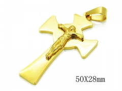 HY Stainless Steel 316L Cross Pendant-HYC12P0453LL