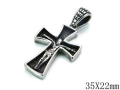 HY Stainless Steel 316L Cross Pendant-HYC27P1345HHZ