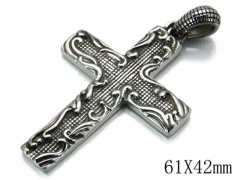 HY Stainless Steel 316L Cross Pendant-HYC03P0148HLD