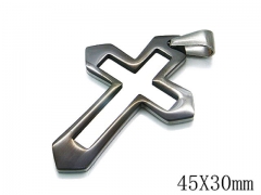 HY Stainless Steel 316L Cross Pendant-HYC59P0216NV