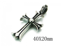 HY Stainless Steel 316L Cross Pendant-HYC27P1592HGG