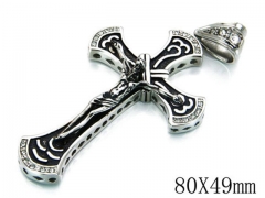 HY Stainless Steel 316L Cross Pendant-HYC27P1494IOQ