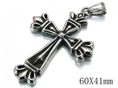 HY Stainless Steel 316L Cross Pendant-HYC03P0129HJB