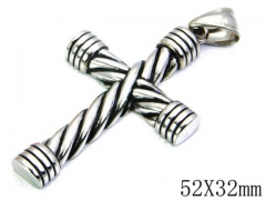 HY Stainless Steel 316L Cross Pendant-HYC27P1125HZZ