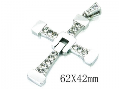 HY Stainless Steel 316L Cross Pendant-HYC13P0986HJL