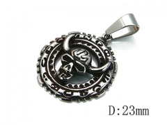 HY Stainless Steel 316L Skull Pendant-HYC03P0045PQ