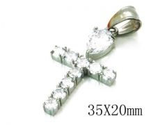 HY Stainless Steel 316L Cross Pendant-HYC13P0489HIZ