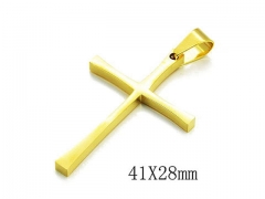 HY Stainless Steel 316L Cross Pendant-HYC59P0437LL