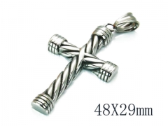 HY Stainless Steel 316L Cross Pendant-HYC59P0426PE