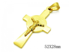 HY Stainless Steel 316L Cross Pendant-HYC12P0449LL