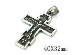 HY Stainless Steel 316L Cross Pendant-HYC27P1594PA
