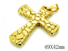 HY Stainless Steel 316L Cross Pendant-HYC46P0158HFF