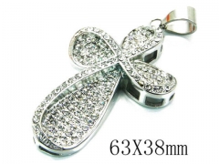 HY Stainless Steel 316L Cross Pendant-HYC13P0223HNE