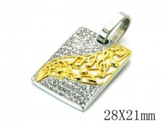 HY Stainless Steel 316L Pendant-HYC13P0336HJX