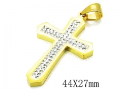 HY Stainless Steel 316L Cross Pendant-HYC13P0488HAA