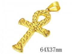 HY Stainless Steel 316L Cross Pendant-HYC13P0802HIV
