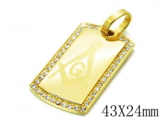 HY Stainless Steel 316L Religion Pendant-HYC13P0310HJL