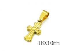 HY Stainless Steel 316L Cross Pendant-HYC12P0615IL