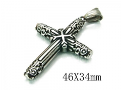 HY Stainless Steel 316L Cross Pendant-HYC27P1591HRR