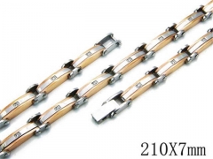 HY Stainless Steel 316L Bracelets-HYC73B0055JIZ