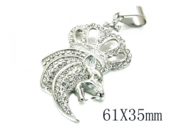 HY Stainless Steel 316L Animal Pendant-HYC13P0062HKX