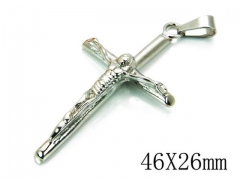 HY Stainless Steel 316L Cross Pendant-HYC46P0164MC