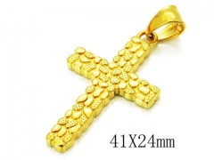 HY Stainless Steel 316L Cross Pendant-HYC13P0482PZ