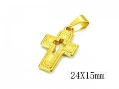 HY Stainless Steel 316L Cross Pendant-HYC12P0616JX