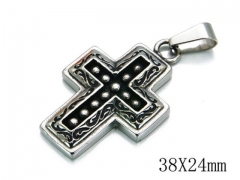 HY Stainless Steel 316L Cross Pendant-HYC03P0186HIZ