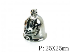 HY Stainless Steel 316L Skull Pendant-HYC27P1696HIX
